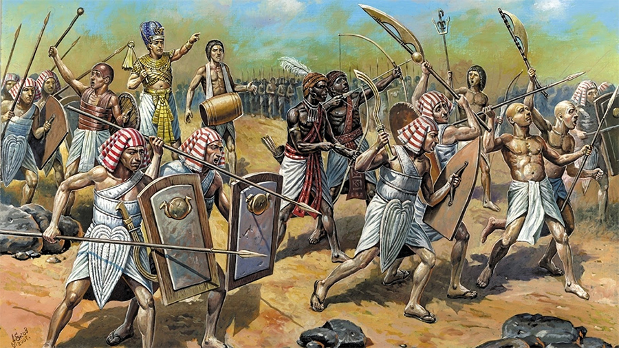 Армия древнего Египта в бою