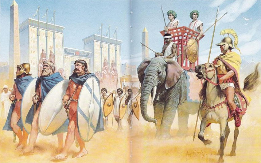 Армия эллинистического Египта была организована на греческий манер