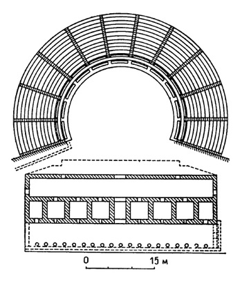 Архитектура Древней Греции. Эфес. Театр. План
