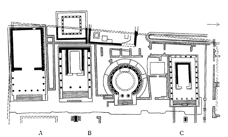 Архитектура Древнего Рима. Рим. Ларго Арджентина. Храмы IV—I вв. до н.э. План комплекса