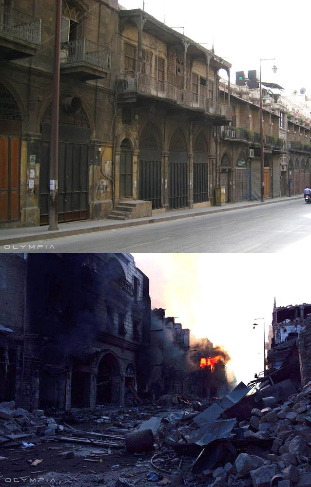 Фотографии до и после начала войны в Сирии 18