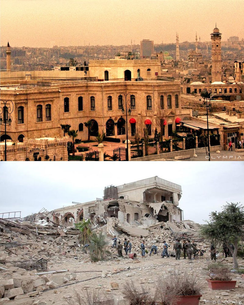 Фотографии до и после начала войны в Сирии 24