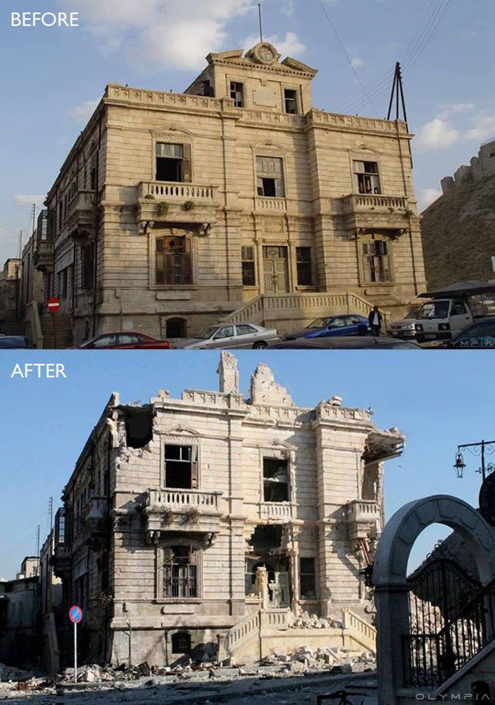 Фотографии до и после начала войны в Сирии 4