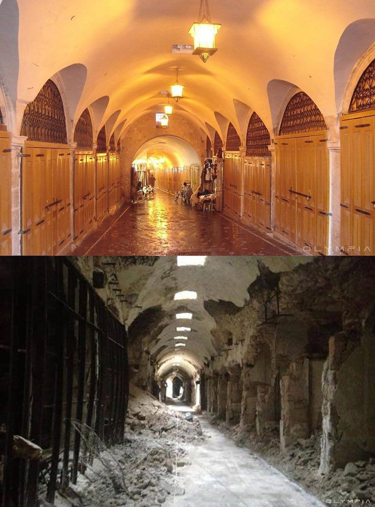 Фотографии до и после начала войны в Сирии 8