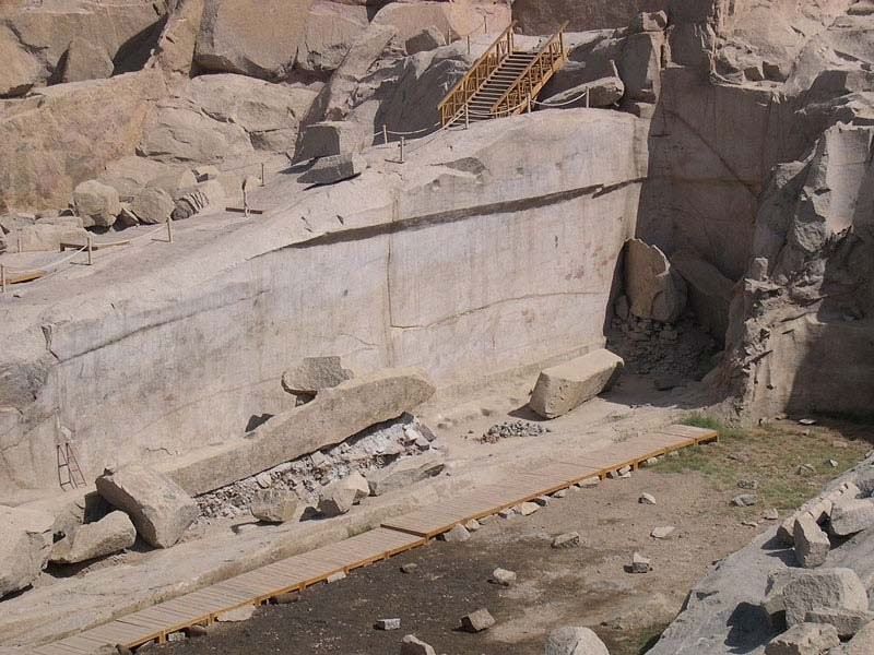 6. Заготовка гигантских гранитных блоков древний египет, история, технологии
