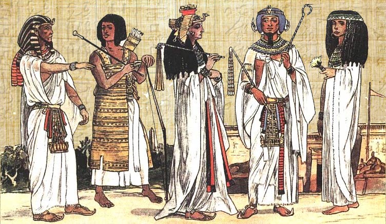 Одежда древних египтян продумана до мелочей - в ней отсутствуют лишние дета
