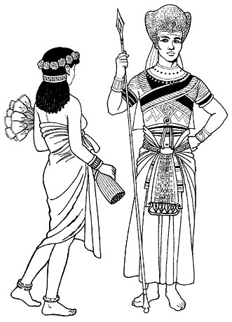 Одежда Древнего Египта. Картинки.