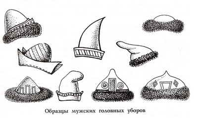 Образцы мужских головных уборов