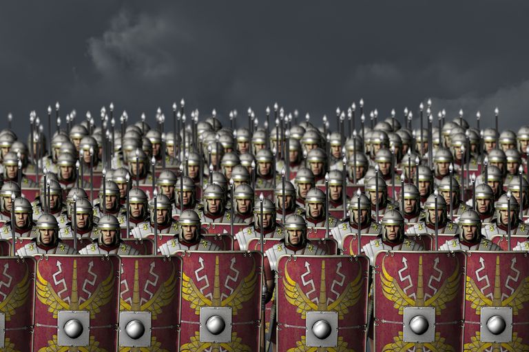 Строй римских легионеров
