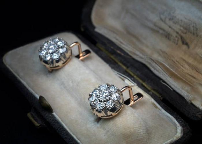антикварные ювелирные украшения с бриллиантами 