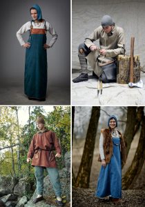 Мужские и женские скандинавские костюмы из Бирки