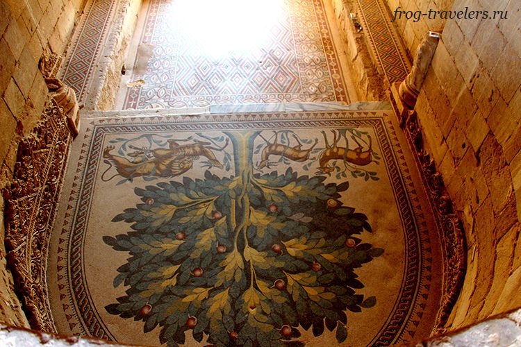Мозаика "Дерево жизни" в Иерихоне