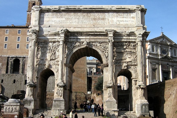 Арки в Риме - Арка Септимия Севера