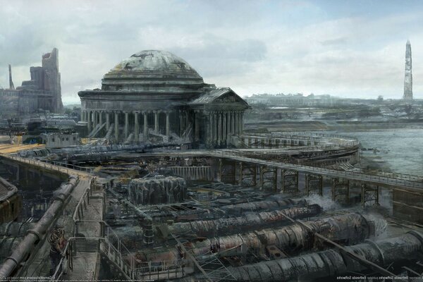 руины Fallout 3 город