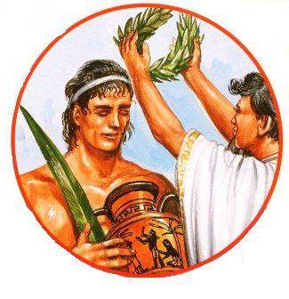 Победителей Олимпийских игр в Древней Греции награждали венком