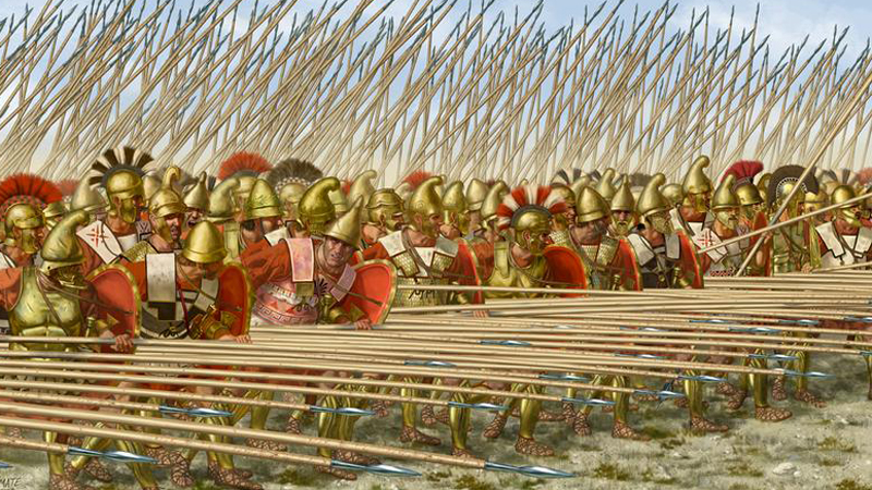Македония
Филипп II стал королем Македонии в 359 году до нашей эры. Царь инициировал ряд военных реформ, превратив ранее неэффективную армию в грозную силу. Для начала численность регулярных отрядов увеличилась до 30 000 человек, были введены специальные корпуса инженеров, работавших с осадной техникой. Своему сыну, великому Александру Македонскому, Филипп оставил профессиональную, закаленную в боях армию, с помощью которой тот легко завоевал почти полмира.