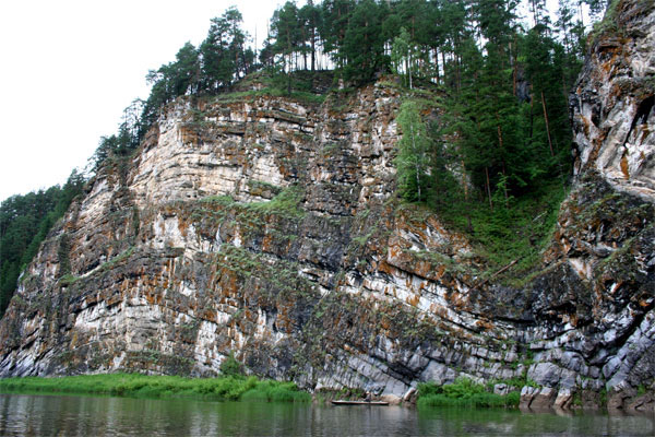 Скала Дужной Камень - эталон Пермского периода
