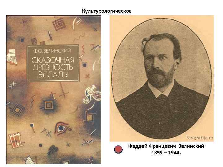 Культурологическое Фаддей Францевич Зелинский 1859 – 1944. 