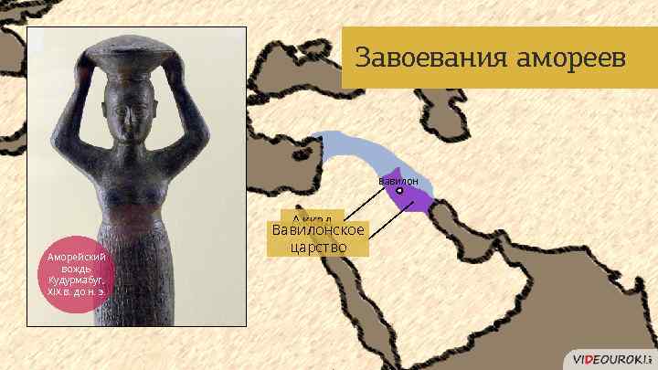 Завоевания амореев Вавилон Аморейский вождь Кудурмабуг, XIX в. до н. э. Аккад Вавилонское царство