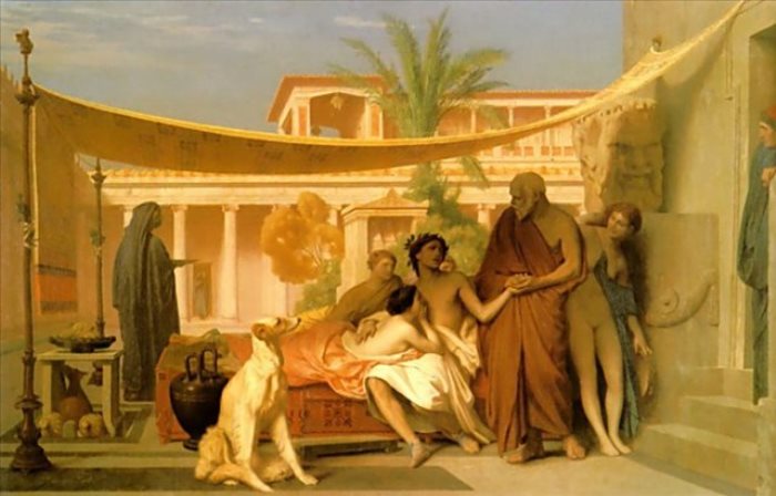 Жан-Леон Жером. Сократ, нашедший Алкивиада в доме Аспасии, 1861