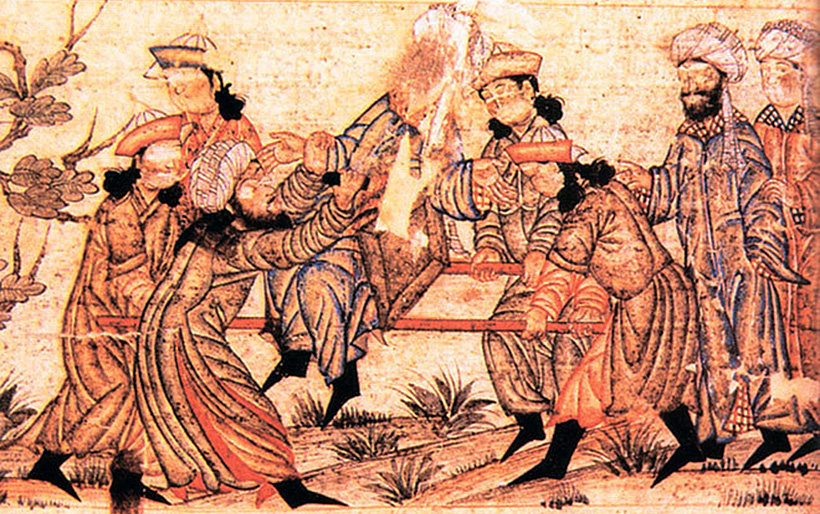 Убийство Низама аль-Мулька, миниатюра XIV века