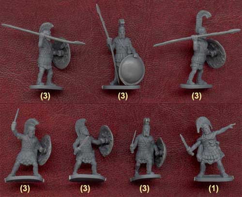 Наборы солдатиков древних греков фирмы Цезарь