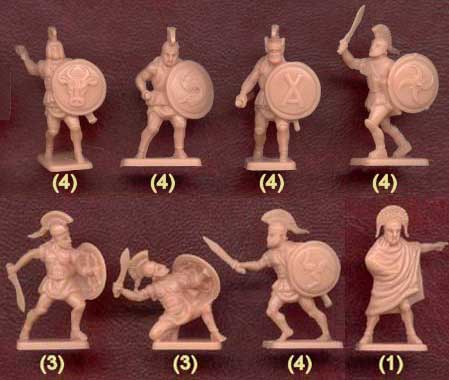 Набор солдатиков древних греков фирмы Звезда