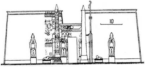 Храмы Древнего Египта. Передний двор и пилон