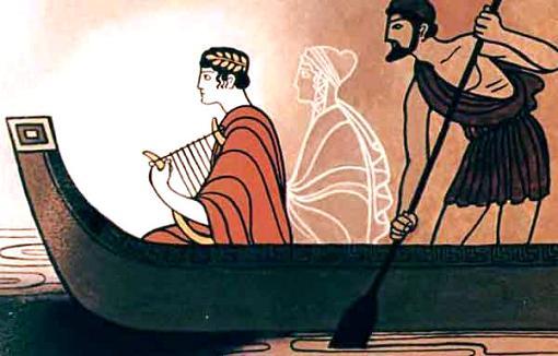 Орфей и Эвридика в лодке Харона