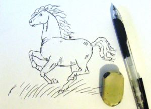 как нарисовать лошадь карандашом поэтапно 11
