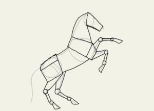 как нарисовать лошадь карандашом поэтапно 16