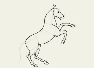 как нарисовать лошадь карандашом поэтапно 20