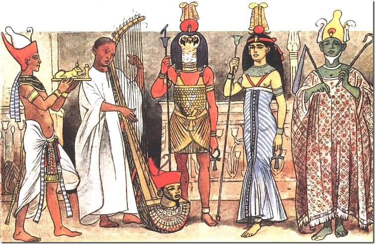 Одежда древних египтян состояла из двух кусков ткани. . Из одного сооружал