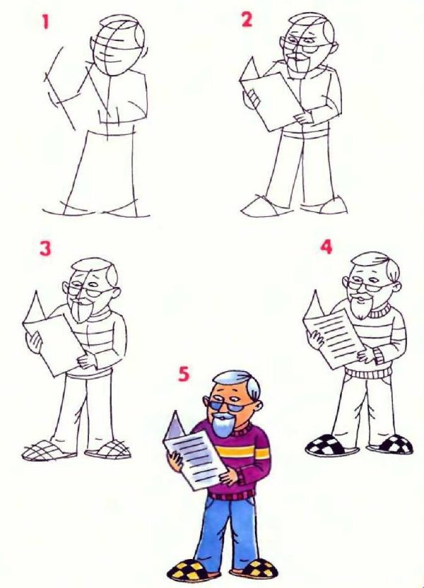 Как нарисовать человека карандашом