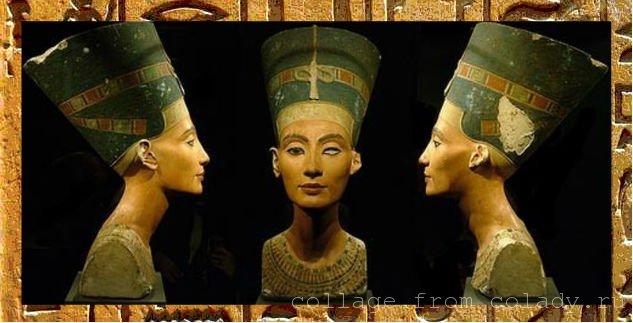 Бюст Нефертити, найденный при раскопках