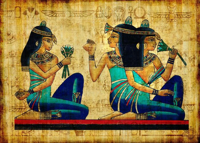 Brunette Girl Ancient Egypt HD Wallpaper.