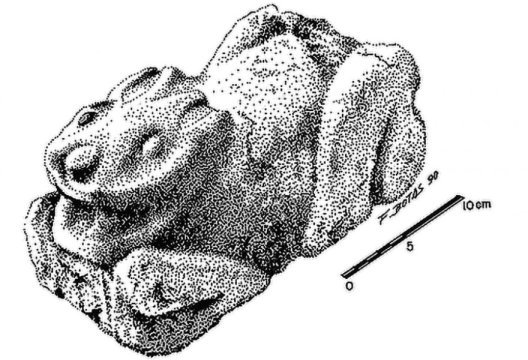 Скульптура кролика или зайца из Теотиуакана