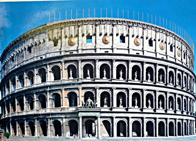 Колизей Рима фото реконструированной модели