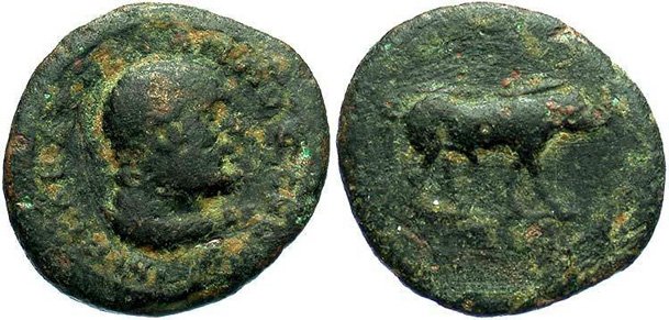 Монета Древнего Рима - квадранс