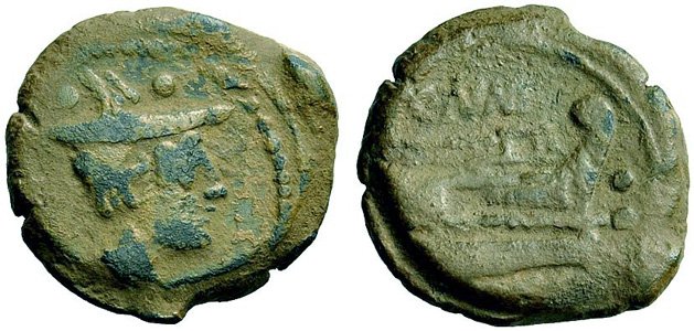 Монета Древнего Рима - секстанс