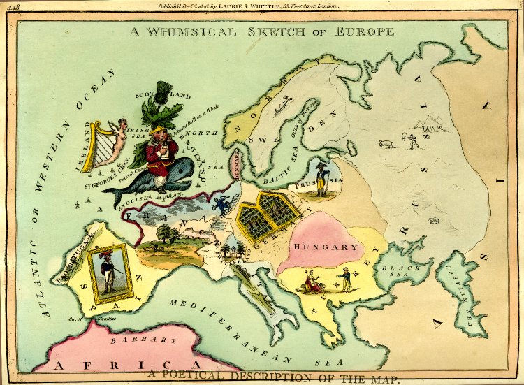 A Whimsical Sketch of Europe, 1806