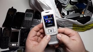 75 Телефонов из Германии за 25$ часть #1. nokia 3510, samsung, sony ericsson, w595, sagem, siemens