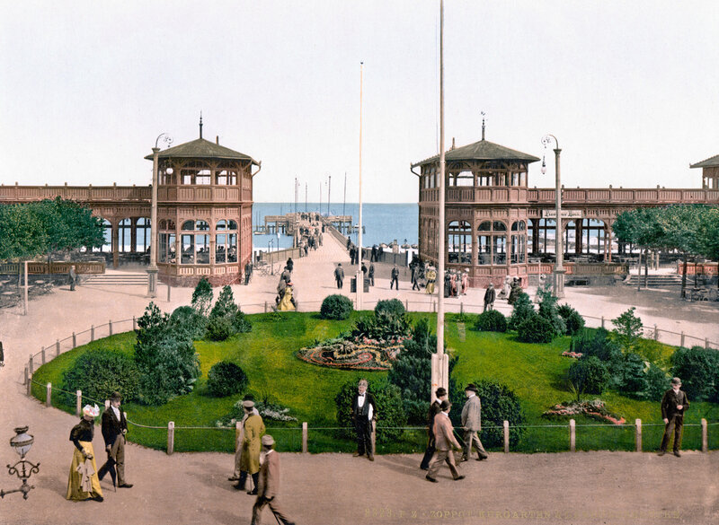 23. Санаторный сад и пристань, Цоппот (Западная Пруссия)