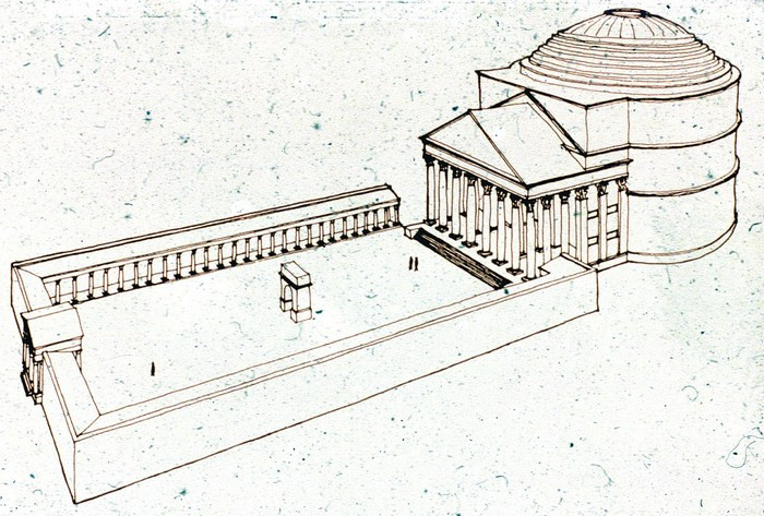 План древнего Пантеона