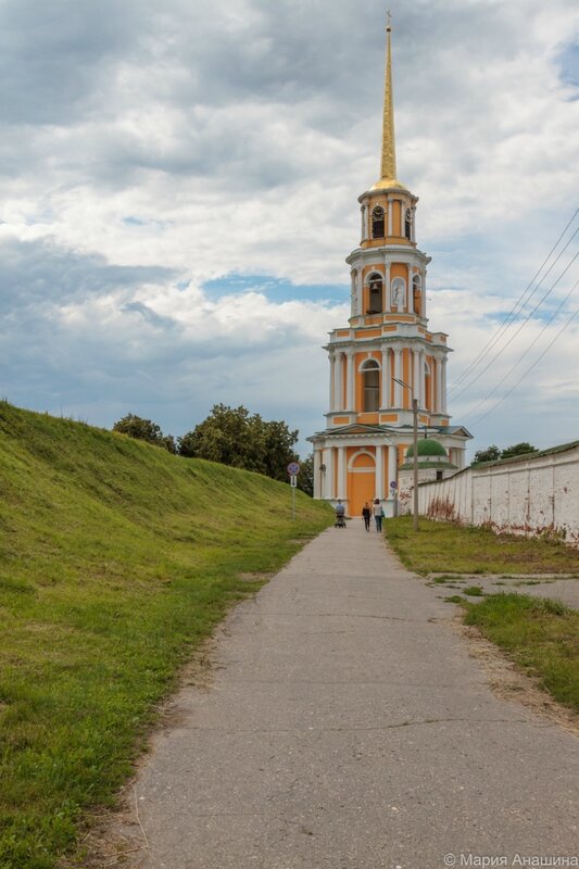 Соборная колокольня и Кремлевский вал, Рязанский кремль