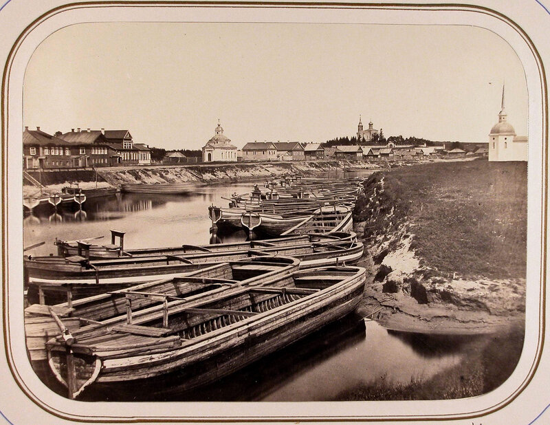 1865 Тихвин. Вид с моста на судоходную пристань.jpg