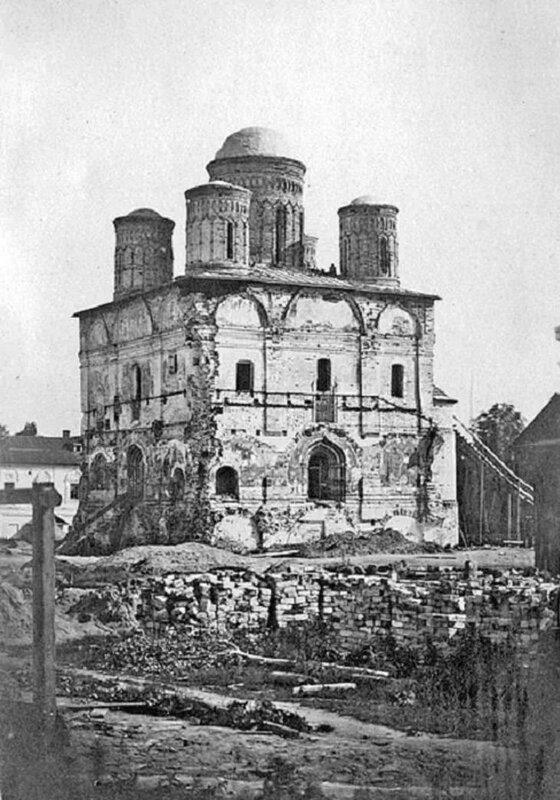 1864 Кострома. Богоявленский монастырь после пожара 1847-го года. Богоявленский собор.jpg