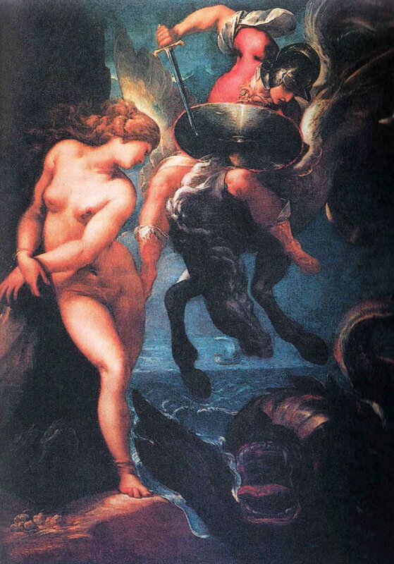 Персей и Андромеда, Мораццоне.10-е гг. XVII века.Флоренция, галерея Уффици