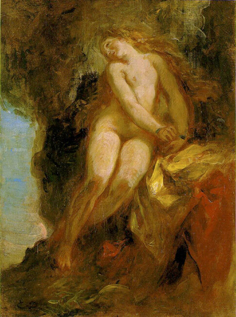 Андромеда, Эжен Делакруа (Delacroix) франц.1852