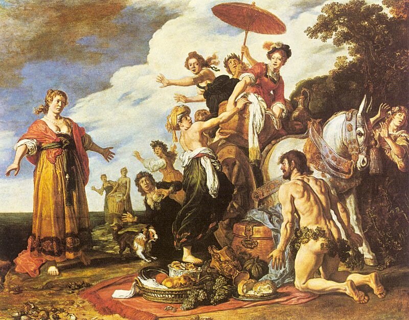 Питер Ластман, Одиссей и Навсикая». 1619